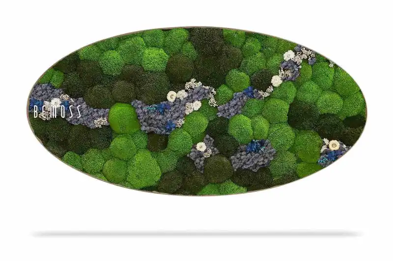 Moosbild Ellipse KUGELMOOS COSMO Blue