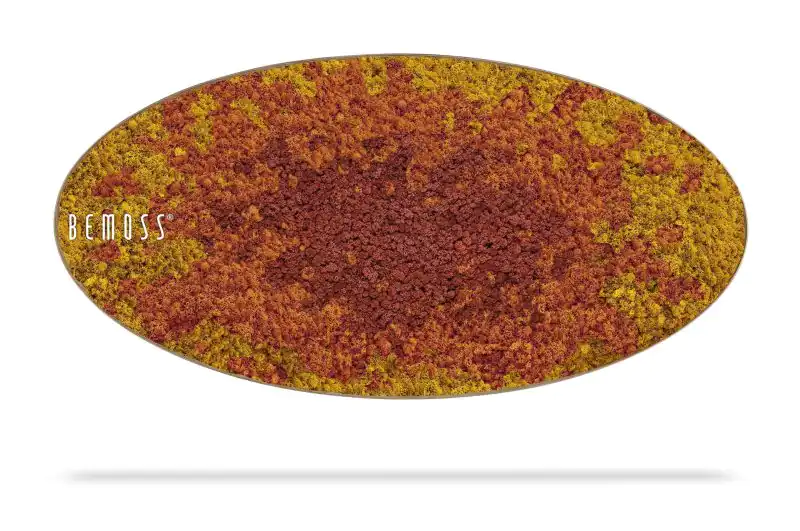 Moosbild Ellipse BEMOSS® SPLASH Sienna