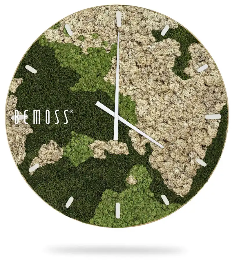 Moosuhr BEMOSS® ORTHO NATURAL mit Ziffernblatt