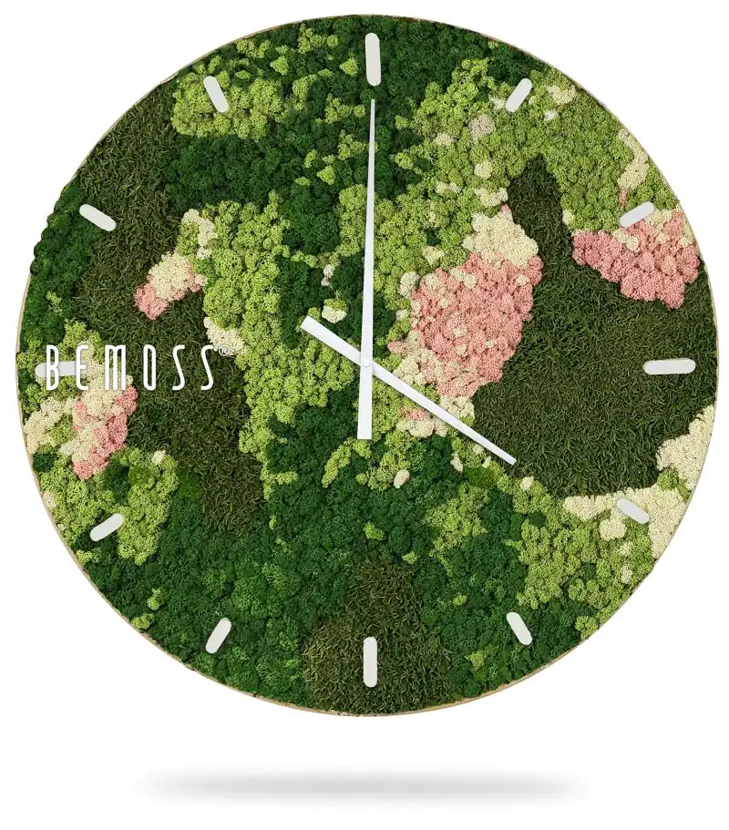 Moosuhr BEMOSS® ORTHO PINK mit Ziffernblatt