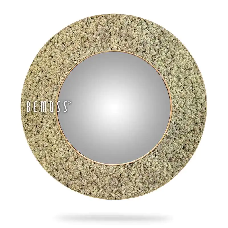 Runder Spiegel ISLANDMOOS mono NATURAL