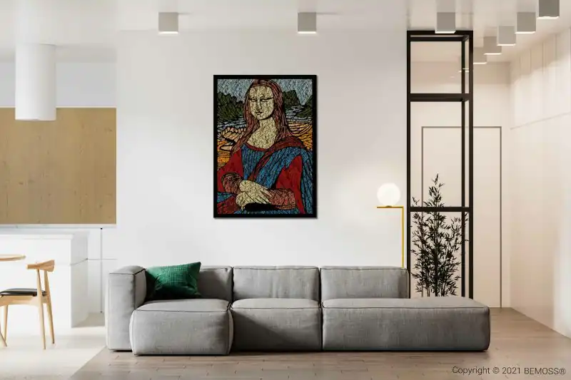 Moosbild Mona Lisa (127x92cm)